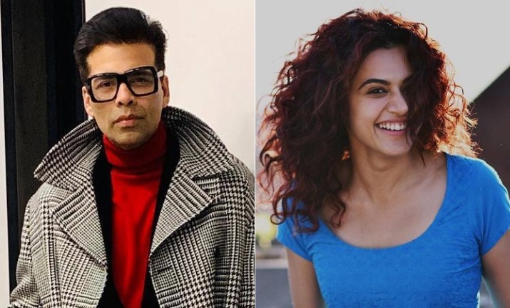 Taapsee Pannu takes jibe at Karan Johar on nepotism responding to Vir Das’ Koffee With Karan joke