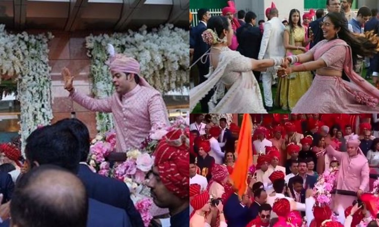 Akash Ambani's baraat was dreamy and sheer fun. Watch video inside