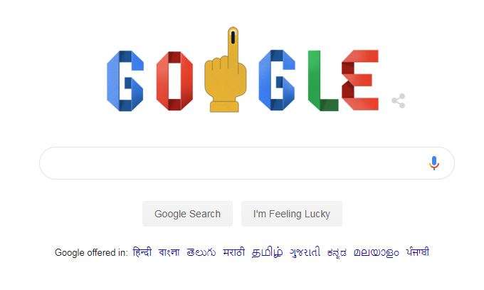 Google celebrates commencement of 2019 Lok Sabha elections with doodle ...