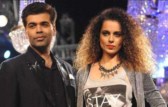 Karan Johar and Kangana Ranaut