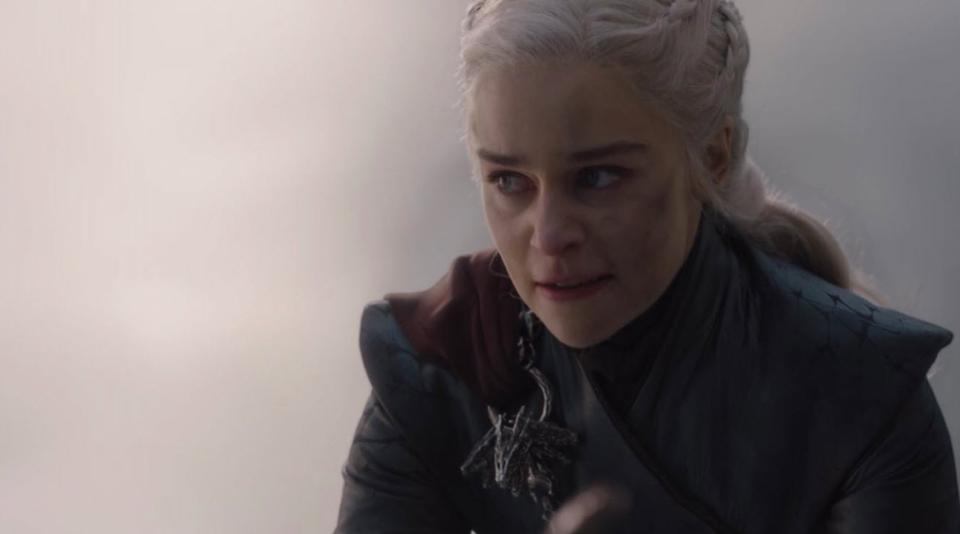 Daenerys Targaryen aka Emilia Clarke reacts to her 'Mad Queen' avatar in Game of Thrones