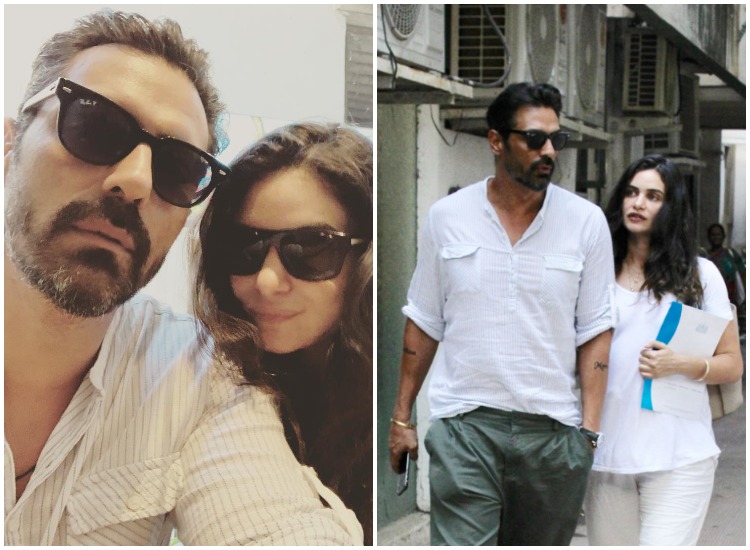 Arjun Rampal and Gabriella Demetriades fling couple goals while twinning in white; See in LATEST PICS