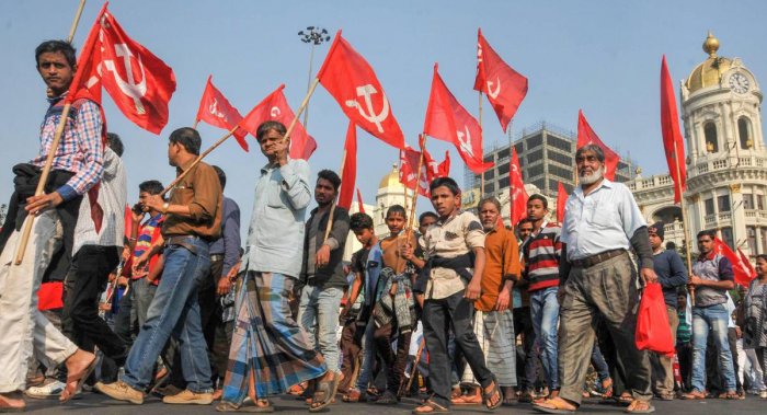 Kolkata: Left Front Protest Vandalism During Amit Shah's Roadshow ...