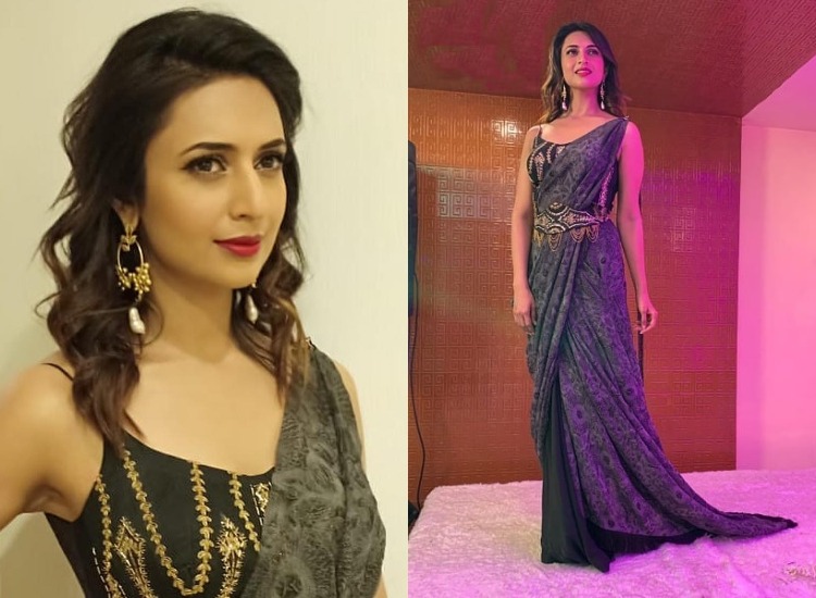 Divyanka Tripathi Instagram – Suraj hua Maddham♥️ #KKK11  #IntroductionEpisode Saree: @sutrabysweta @stylingbyvictor  @sohail__mughal___ | Gethu Cinema