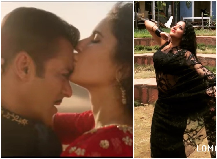 Monalisa Ka Chudai Video - Watch: Bhojpuri actress Monalisa dances to Salman Khan's Bharat Chashni  song in black sari, video goes viral | Bhojpuri News â€“ India TV