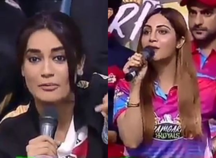 VIDEO: Naagin 3 fame Surbhi Jyoti locks horns with ex-Bigg Boss contestant Arshi Khan over ‘fun' And 'Phun'