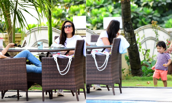 Kareena Kapoor Khan, Malaika Arora hang out with Taimur Ali Khan and Inaaya at BFF Amrita's house. See pictures&nbsp;