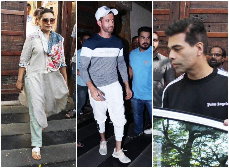 Veeru Devgan death: Hrithik Roshan, Rani Mukerji, Karan Johar visit ...