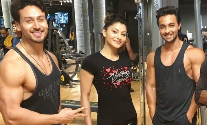 Gym buddies Tiger Shroff, Urvashi Rautela and Aayush Sharma twin in black (Photo Inside)&nbsp;