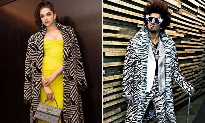 Deepika Padukone, Dressed In A Customized Jacket, Smiles As Paparazzi  Compliment Ranveer Singh