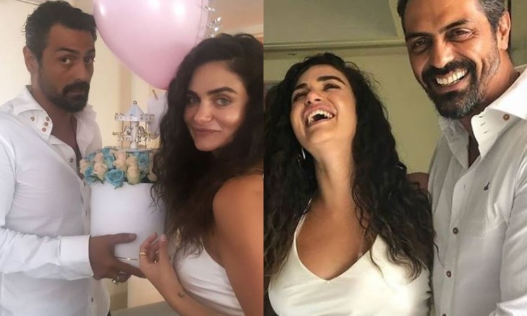 Arjun Rampal turns DJ on girlfriend Gabriella Demetriades's baby shower. Check out inside pictures