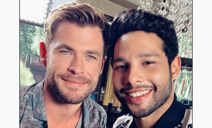 Gully Boy's MC Sher Siddhant Chaturvedi is 'worthy' enough to click a selfie with Chris Hemsworth