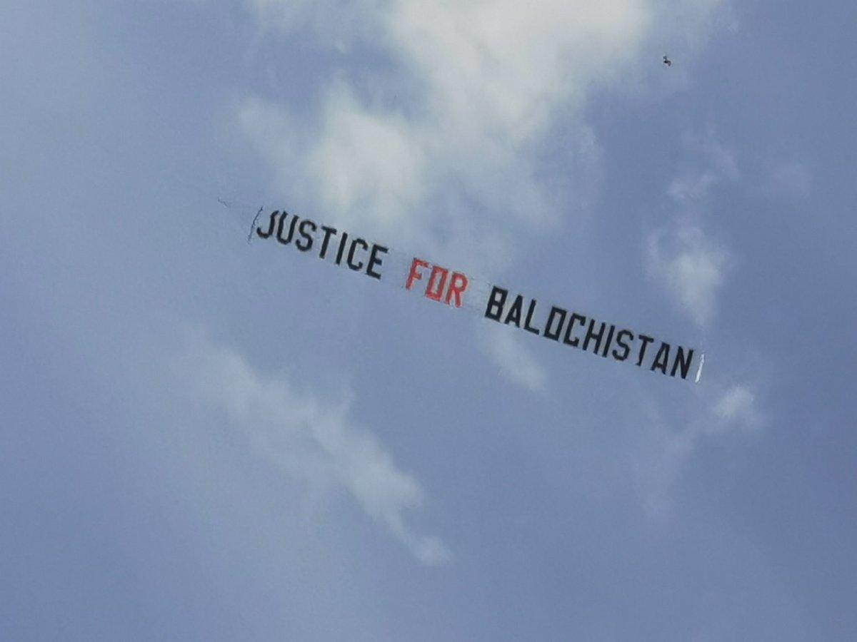 'Justice for Balochistan' banner flies over Headingley cricket ground, Pak-Afghan fans clash