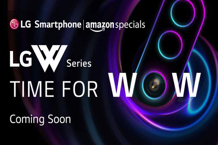 LG W-series smartphone with AI triple rear cameras and waterdrop notch display launching on June 26 via Amazon India