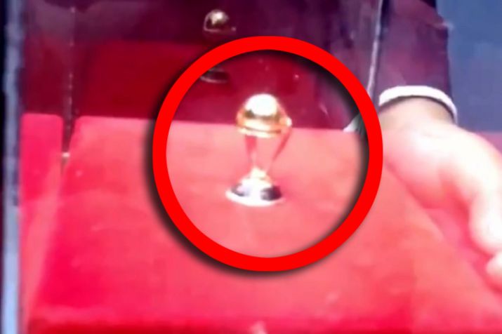 From Ahmedabad with love: World's smallest gold miniature Cricket World Cup  for Team India – India TV