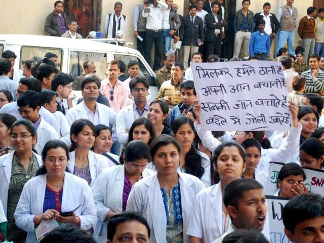 Doctors Protest Delhi