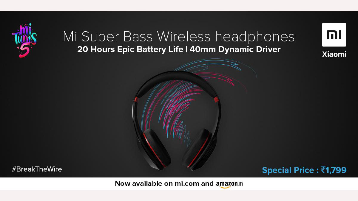 Mi super bass best sale wireless headphones battery capacity