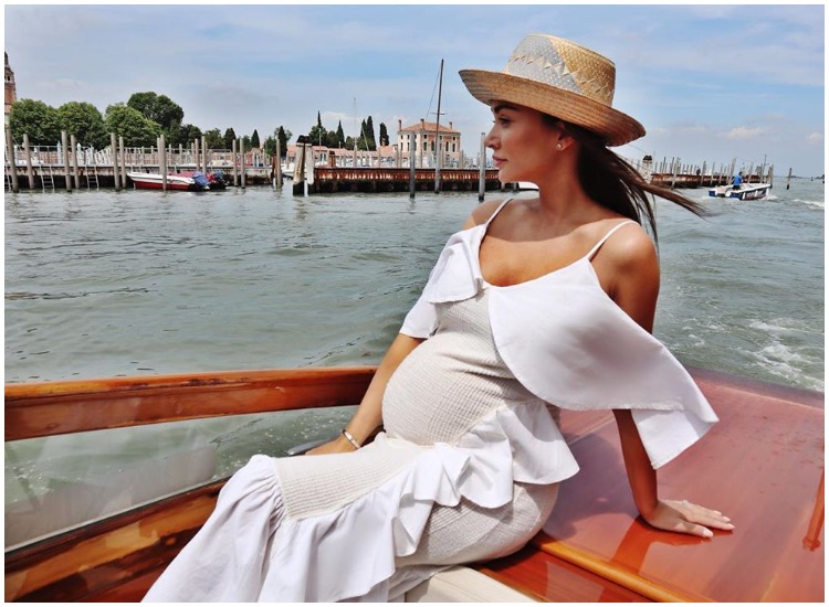 Mom-to-be Amy Jackson takes boat ride flaunting baby bump, see pic