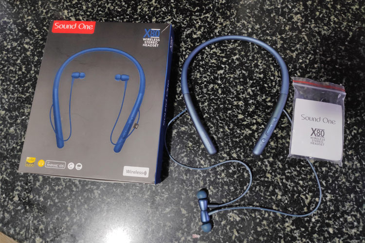 Sound One X80 Review Great wireless neckband Bluetooth earphones