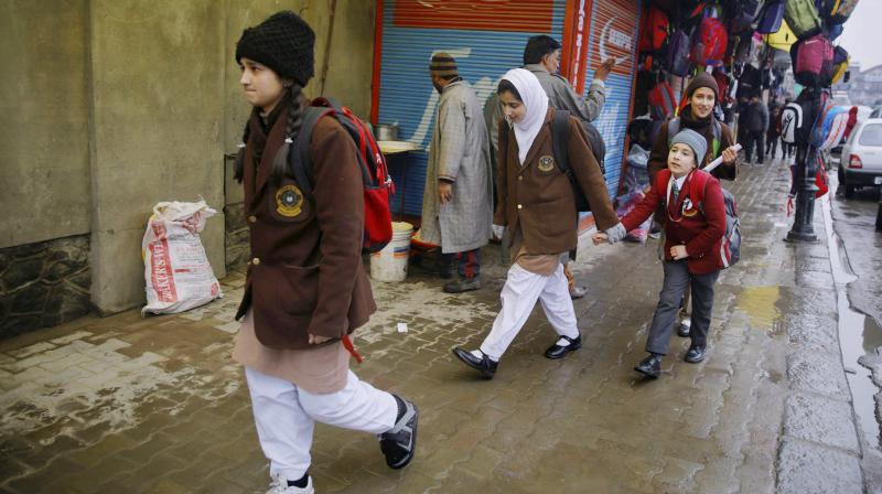 Middle schools reopen in Kashmir, attendance low