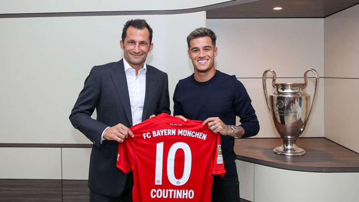 Bayern Munich complete loan-move for Barcelona's Philippe Coutinho