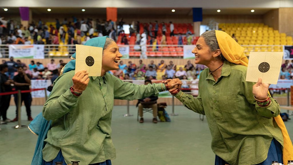 On National Sports Day, witness Taapse Pannu and Bhumi Pednekar’s victorious smile in Saand Ki Aankh new still