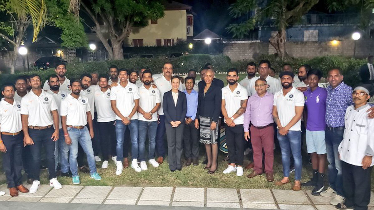 Virat Kohli and boys attend official team dinner at Indian High Commissioner's residence in Jamaica