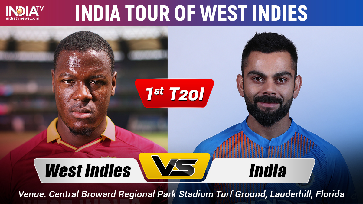 India vs West Indies, 1st T20I Watch Cricket Match IND vs WI Online on SonyLIV and TV on Sony Ten 1, 3 Cricket News