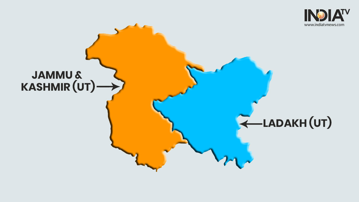 india map jammu and kashmir This Is How J K Map Will Look After Bifurcation India News india map jammu and kashmir