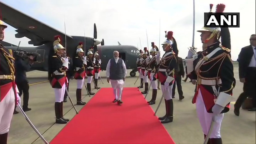 PM Narendra Modi arrives in France for G7 Summit