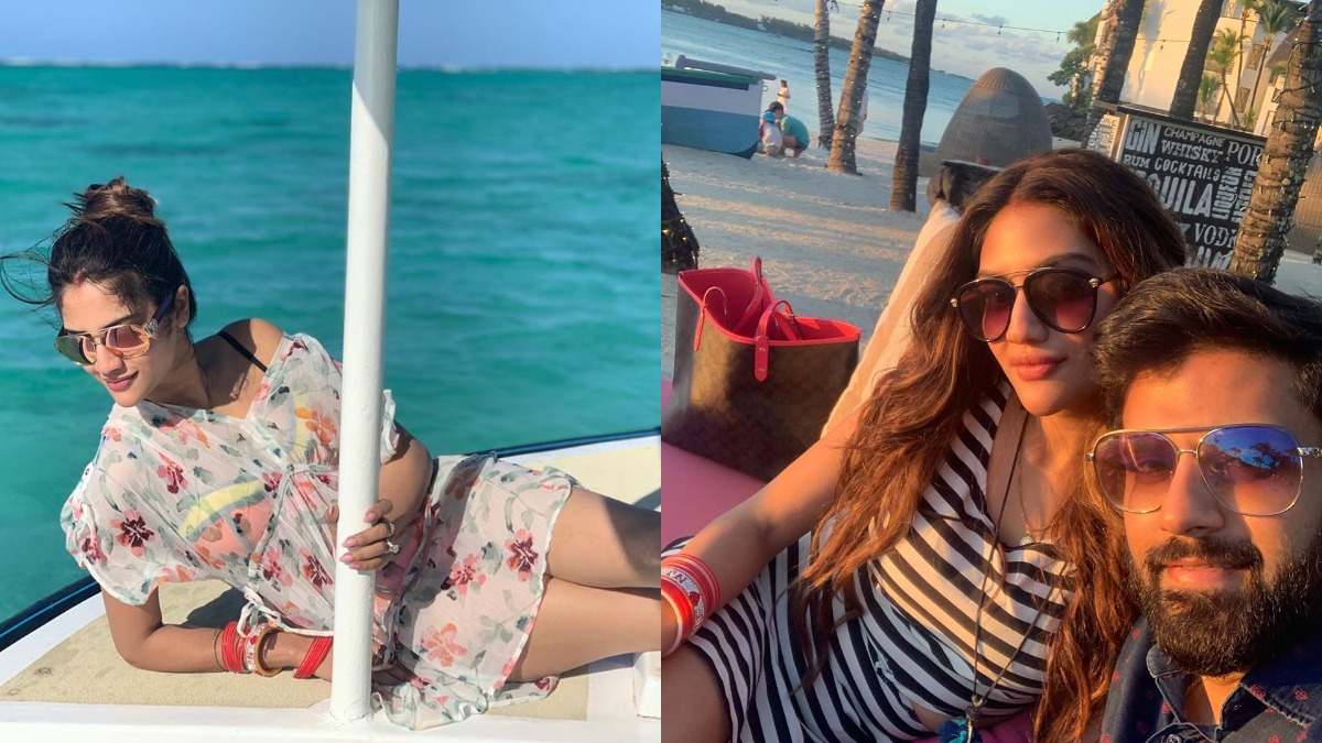 Nusrat Jahan and husband Nikhil Jain’s photos from their beach ...