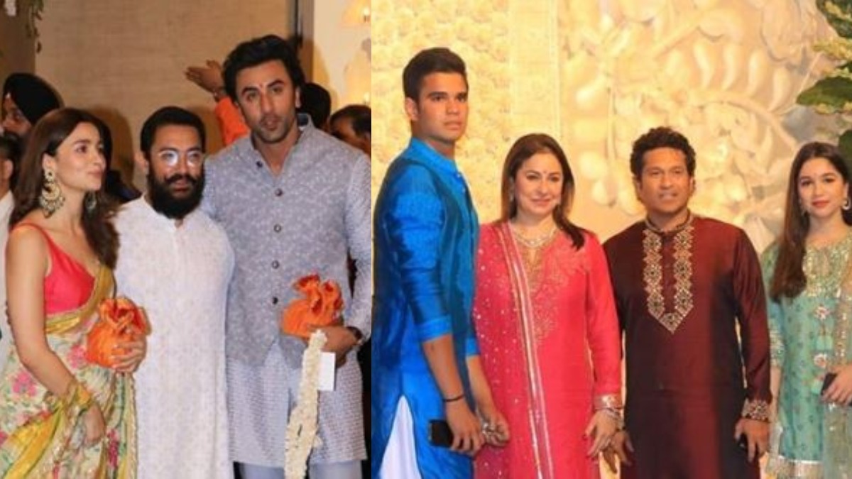 Virushka Wedding Reception Sachin Tendulkar Family Add To Glamour Quotient Cricket News