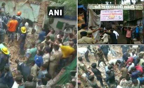 Three-storey building collapses in Ahmedabad, Gujarat; several feared trapped