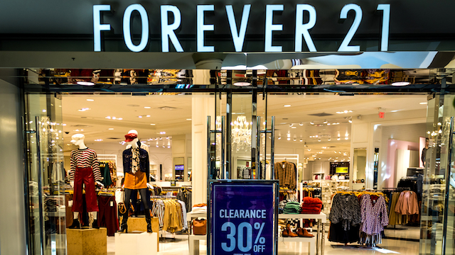 Forever 21 Filed for Bankruptcy and Will Close Nearly 350 Stores