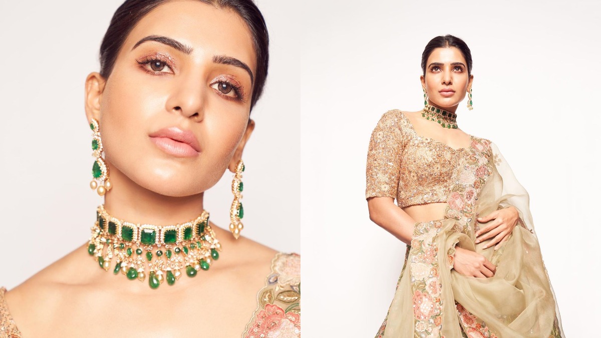 Bhumika Xx Video - Samantha Akkineni looks stunning in a pastel floral lehenga | Fashion News  â€“ India TV