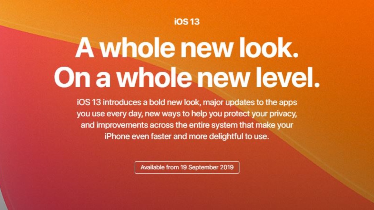 Apple iOS 13 rolls out today. Read Details