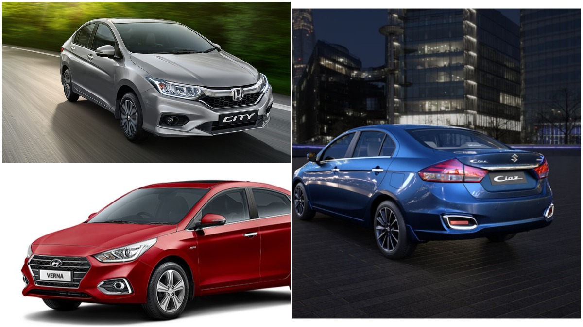 Honda City vs Maruti Ciaz vs Hyundai Verna: Specification Comparison ...