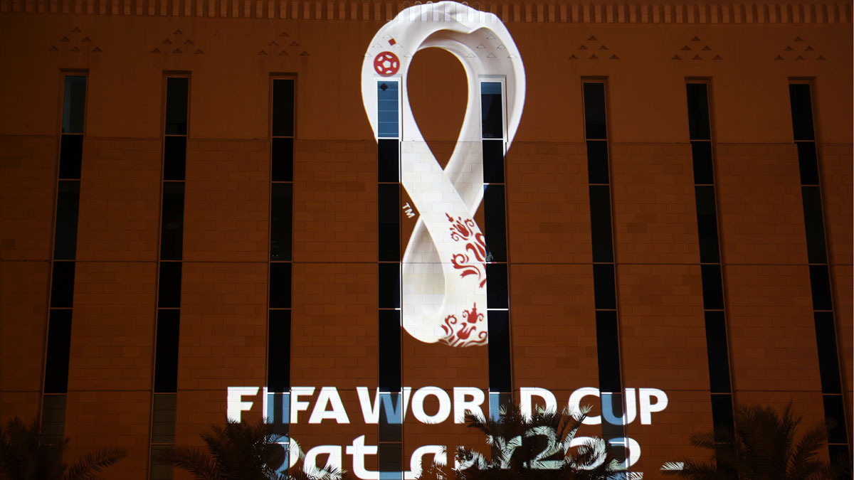 Qatar 2022 World Cup Logo Revealed Reflects Move To Winter Tournament Soccer News India Tv