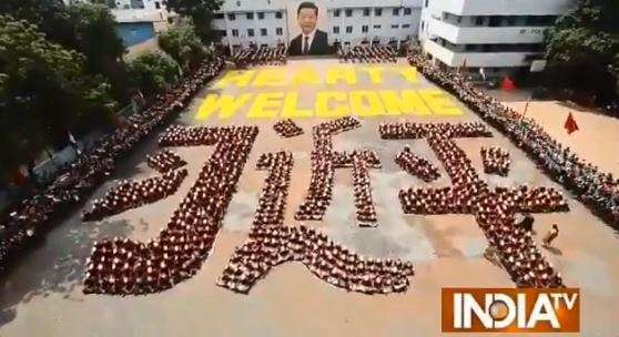 2000 Chennai school kids wear Xi Jinping masks for his 'hearty welcome'