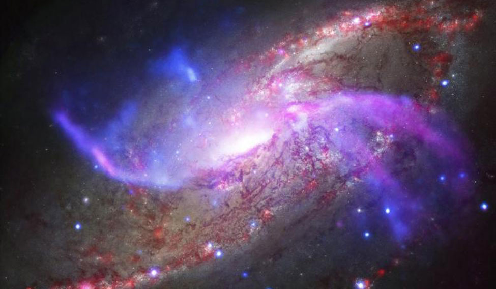 Massive galaxy found hidden amidst cosmic dust