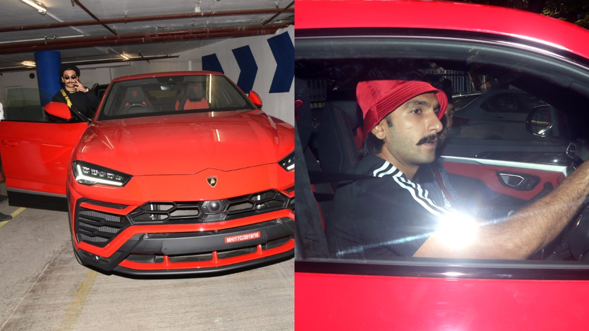 Ranveer Singh takes a ride in his swanky new Lamborghini worth Rs 3 cr.  Check photos | Celebrities News – India TV