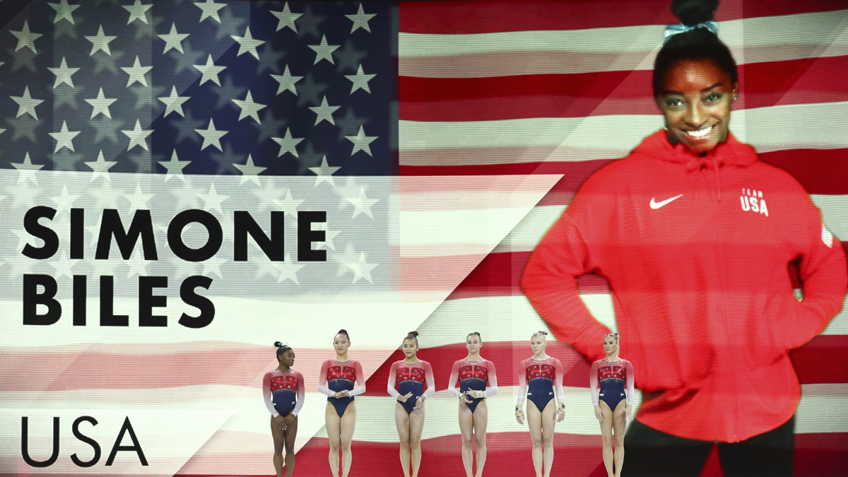 Simone Biles Sets New Record As US Wins World Gymnastics Team Gold ...