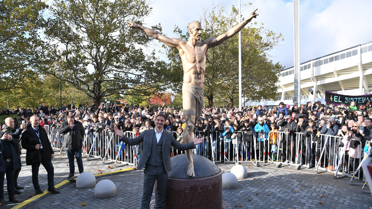 Zlatan Ibrahimovic gets his own statue in Sweden