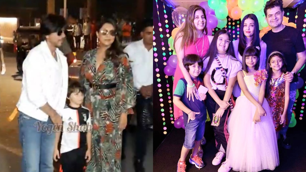 Shah Rukh Khan’s son Abram, Karan Johar’s kids and others attend Aaradhya’s birthday bash. Check photos