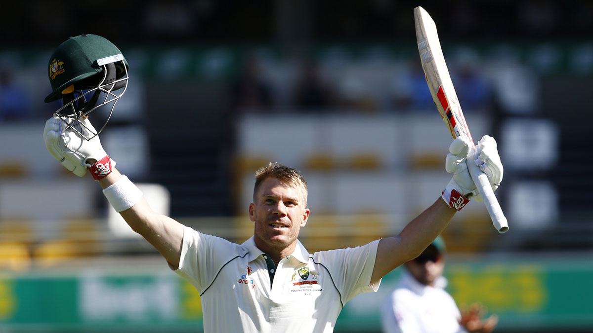 David Warner century puts Australia on top against Pakistan after Day 2