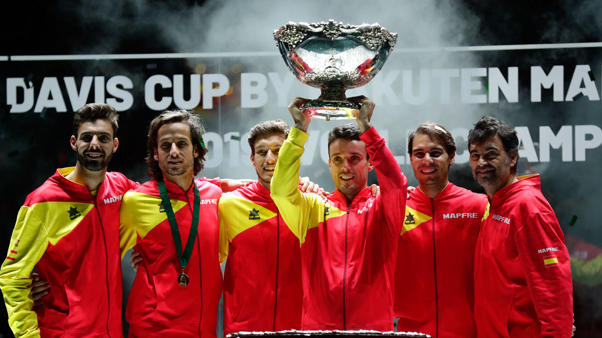 Rafael Nadal Grieving Bautista Agut Lead Spain To Davis Cup Title Tennis News India Tv