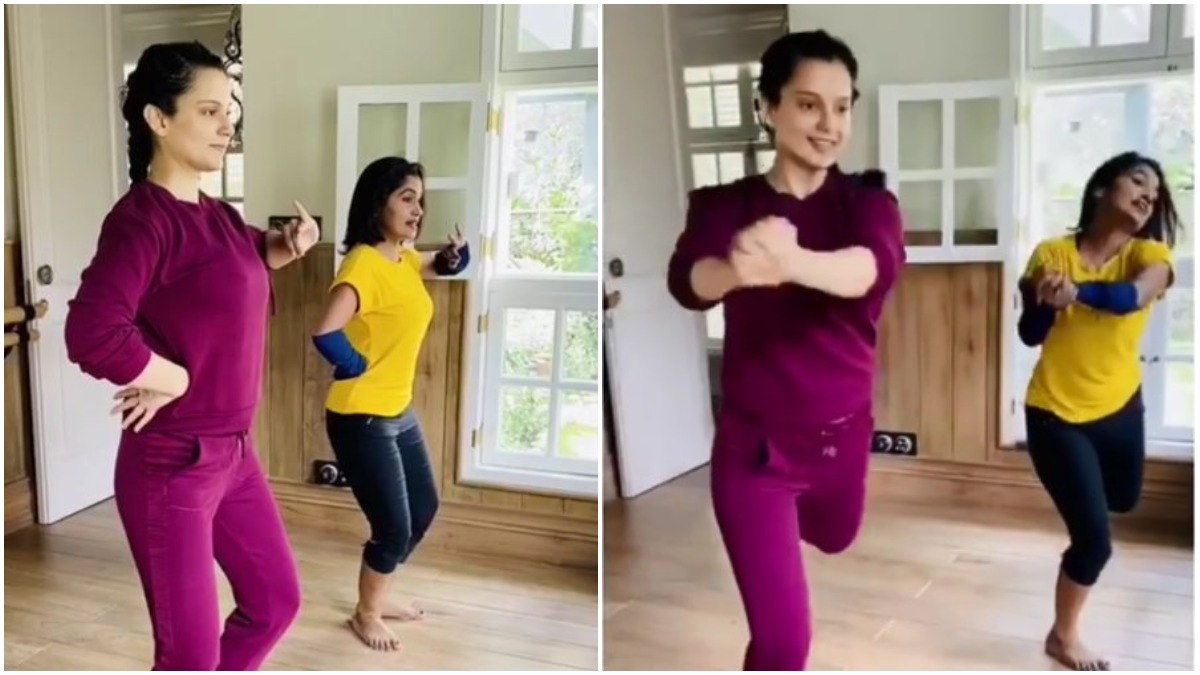 Kangana Ranaut brushes up Bharatnatyam skills for Jayalalithaa biopic at Manali residence. Watch video