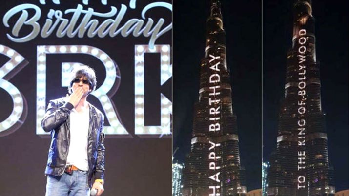 Burj Khalifa Lights Up With Special Birthday Wish For Shah Rukh Khan ...