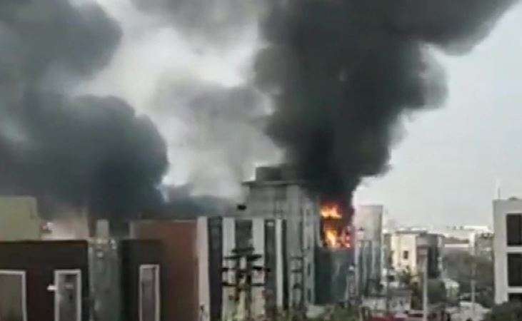 Fire breaks out in factory in Gurugram; fire-fighting operation underway