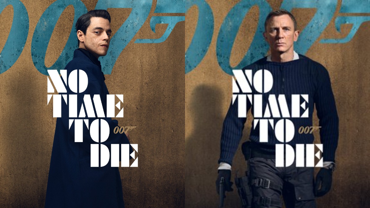 No Time To Die Posters: Bond Daniel Craig is back, Rami Malek as Bond Villain impresses in suit up look